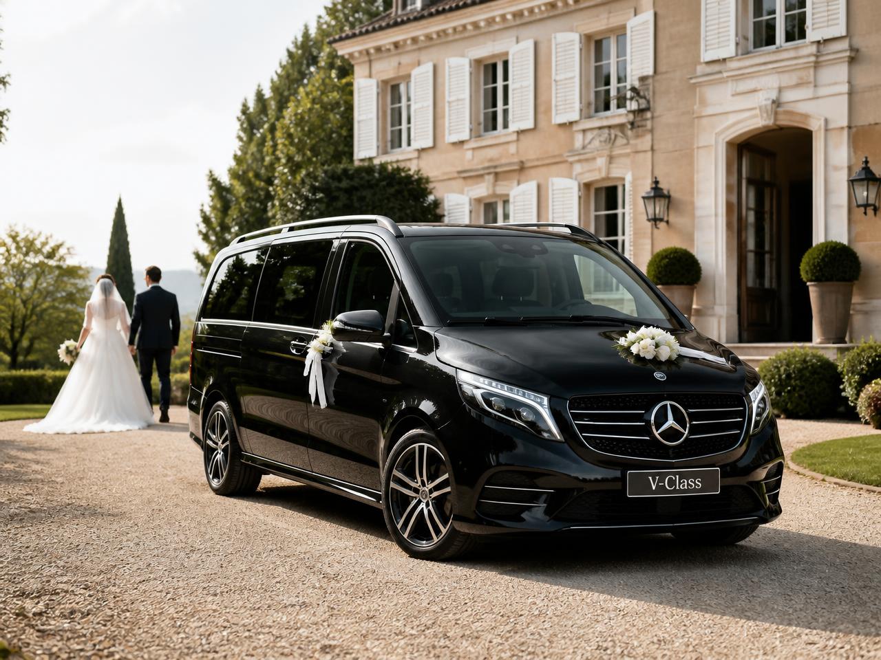 Mercedes V klasa jako samochód do transportu ślubnego